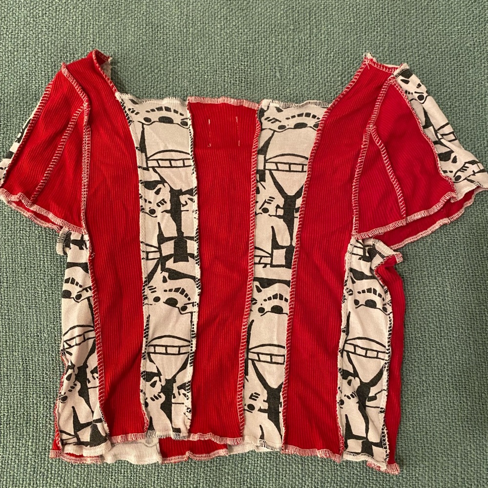 Patchwork Crop Top - Picture 3 of 3